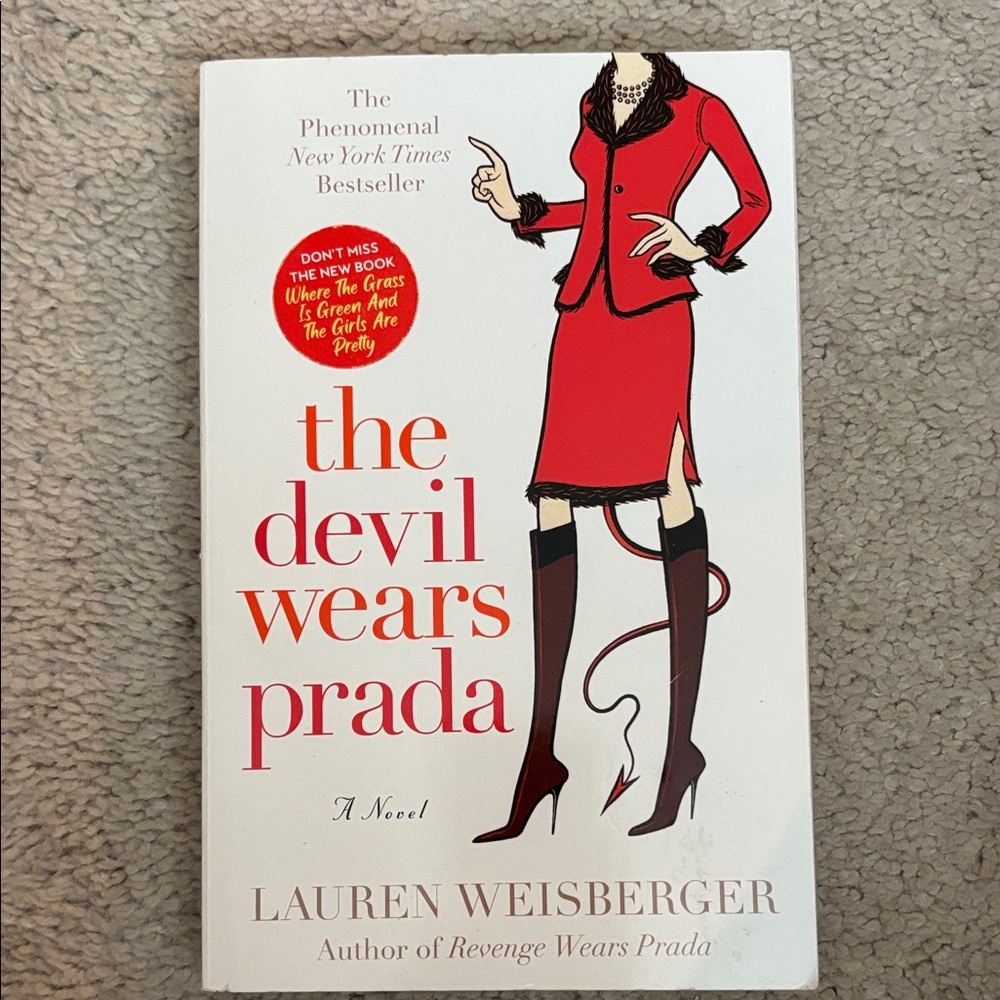 Prada Red and White Book Cover